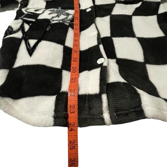 Disney Kids Nightmare Before Christmas Checkered Jacket - Black and White - XL - Picture 7 of 7